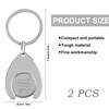 TNSLAND 2 Pcs Shopping Cart Token Car Key Chain Shopping