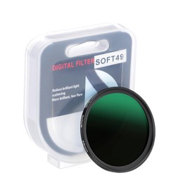 PATIKIL 49mm Mist Filter, Dreamy Soft Diffusion Fog Effect Camera Lens Filter Slim Optical Glass with Lens Cap for Video Vlog Portrait Photography, Black