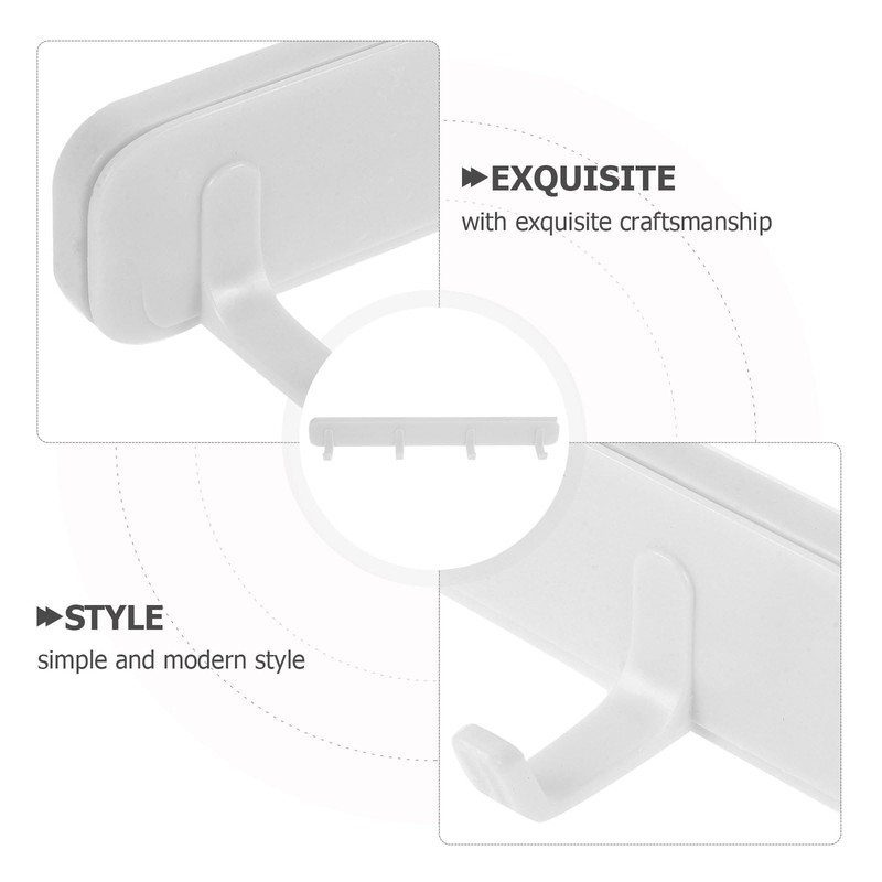 Garneck 2pcs Drawer Gap Slide Hooks Towel Rack Cookware Hanging