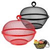 MAQUITA 2 Pcs Mesh Fruit Basket with Lid Fruit Cover