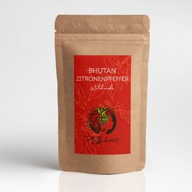 Bhutan Lemon Pepper 100 g Wild Growth - Smaller Subspecies of Szechuan Pepper, Similar to Timut and Andaliman Exclusive