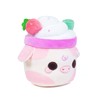 Cuddle Barn PlushGoals - Strawberry Mooshake | Super Soft Kawaii