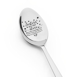 Funny Sister Spoon Gifts for Big Sister Gifts from Little Sister I Love You Gifts for Sister in Law Wedding Gifts for Sisters Friendship Gifts for Girls Cute Unbiological Sister Gifts for Women
