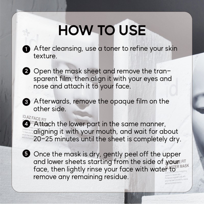 ID Placosmetics [ID Placosmetics]Face Fit Plaster Mask 20g (4ea)