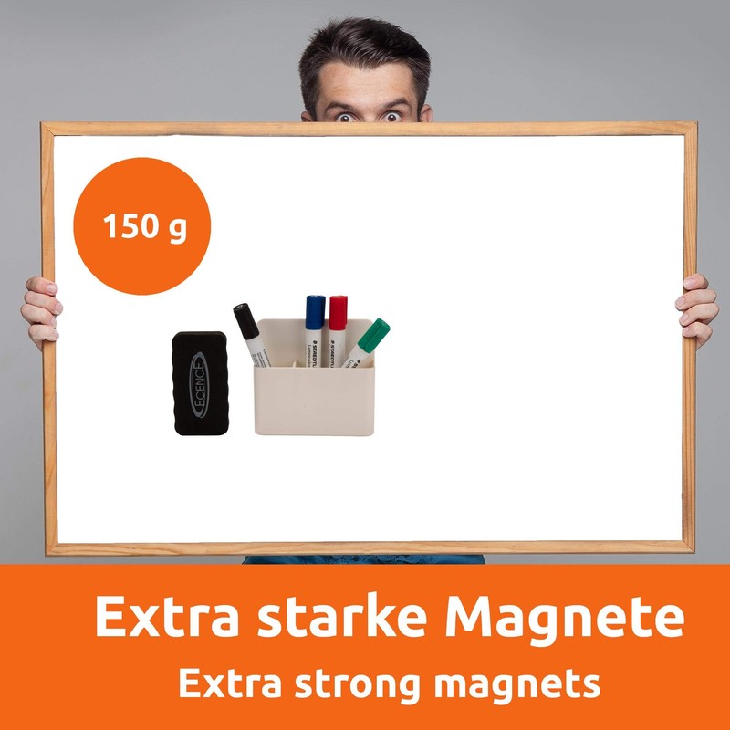 ECENCE Magnetic Pen Holder, Magnetic Pen Holder with 2 Compartments