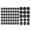 Unbranded Black Cut Engine Topper Bolt Cap Covers For Harley