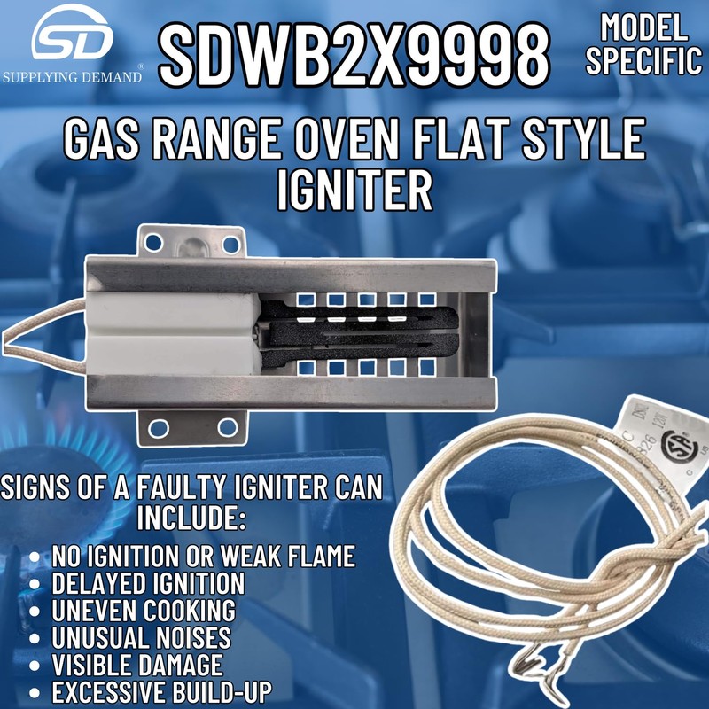 Supplying Demand WB2X9998 Gas Range Oven Stove Flat Style Igniter