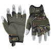HANDLANDY Fingerless Work Gloves for Men, Padded Mechanics Gloves, Grip