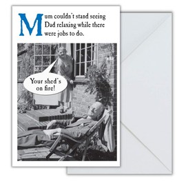 Relaxing Humour Father's Day Card, Fathers Day Card, Fathers Day Cards, Funny Father's Day Card, Father's Day Cards