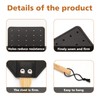 SAMEBUTECO Heavy-Duty Leather Fly Swatter Set: 1 Grey & 1