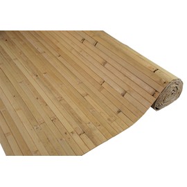 amaZulu Inc. Natural Bamboo Paneling - Flexible Wall Cladding Panels for Living Room Decor, Ceiling Tiles, and Outdoor Kitchens - Renewable Resource, Home Decor, 32 sq ft Coverage, 4’x8’, Natural