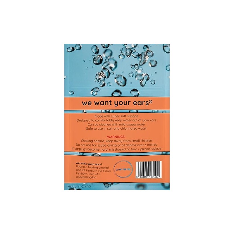 We Want Your Ears, Pair of Swimming Ear Plugs