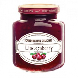 Elki's Gourmet Scandinavian Delights Fruit Spread, Lingonberry, 13.4 Ounce