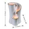 Haobos Indoor Water Fountain Imitation Ceramics Appearance Tabletop Fountain Relaxation