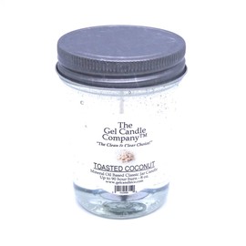 TOASTED COCONUT Up to 90 Hours Mineral Oil Based Classic Jar Gentle Sweet Aroma by The Gel Candle Company