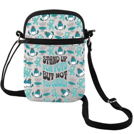 MEIKIUP POTS Awareness Crossbody Bag Dysautonomia Gift POTS Syndrome Gift Dizziness Awareness Bag (CA Quickly CB)