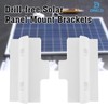 DRELD 2Pcs Side Mounting Bracket Solar Panel - Rectangle Solar
