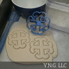 FRENCH CROSS OUTLINE 3.5 INCH RELIGIOUS SYMBOL CHRISTIAN CATHOLIC COOKIE CUTTER MADE IN USA PR4242