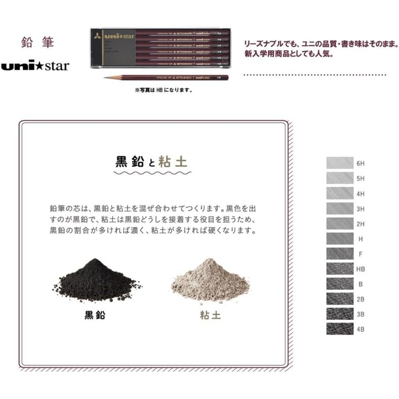 Mitsubishi Lead Brush Yunista 2B Pencils, 1 Dozen (12 Pieces),