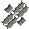 Caltric Front Rear Brake Pads for Yamaha XVS1100 V-Star 1100