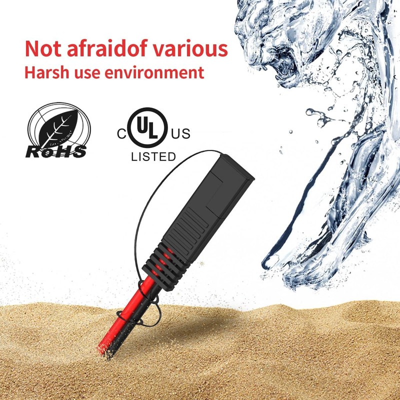 ELFCULB 10AWG XT60 to SAE Connector Extension Cable with SAE