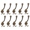 Gedotec Rustica Vintage Wardrobe Hooks, Pack of 10, Wall Hooks,