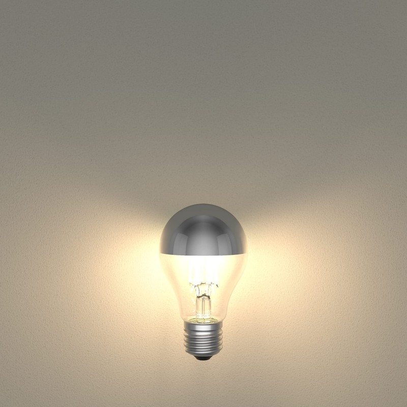 ledscom.de 2 Stück E27 LED Leuchtmittel, A60, warmweiß (2700 K),