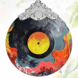 3" Stained Glass Ornaments for Christmas Tree, Christmas Ornament, Christmas Decoration, Christmas Ornaments Clearance, Heirloom Keepsake, Gift Exchange, Gift Idea, Bauble Present - Vinyl Record