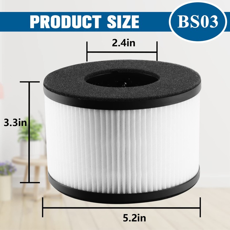 Improvedhand BS-03 HEPA Filter Replacement for PARTU Air Purifier Part