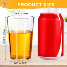 Meanplan Restaurant Grade 8 oz Plastic Cup Break Resistant Drinking Glasses Reusable Clear Cup Stackable Shatterproof Drink Tumblers for Cafe Party Catering Supplies(Clear,12 Pack)