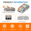 Wire Connectors Nuts, 50pcs 3 Conductor Compact Splicing Wire Connectors,
