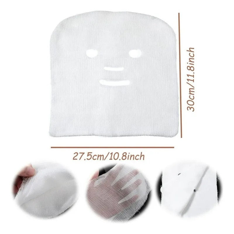 Mascarilla Gasa Algodón Faciales Cuidado