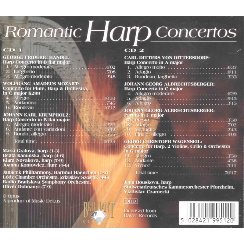 Romantic Harp Concertos