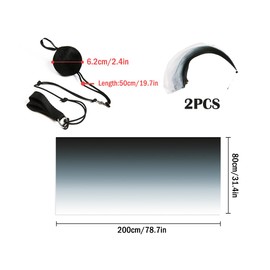 Anlising 2PCS Dance Silk Veil Poi, Belly Dance Colorful Veil Poi, Silk Poi Throwing Balls, Silk Belly Dance Ball, Silk Veil with Poi Ball, Suitable for Dance Performances and Practice