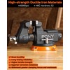 PONY 4 Inch Heavy Duty Bench Vise 4400LBS Clamping Force,