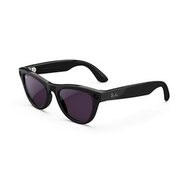 Ray-Ban | Meta Skyler (Gen 1) con Meta AI, Captura de Fotos y Video - Negro Brillante, micas Transitions® en Amatista