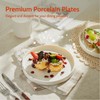 Sweese Porcelain Flat Dessert Plates Set of 6-7.8 Inch Salad