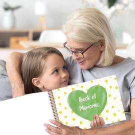 Cosmos Flowers Book of Memories | Memory Book | Guestbook for Funerals, Weddings, Birthdays, Baby Shower | Celebrations | A4 Spiral Bound | 80 Pages | Book of Condolence |Scrapbook | Photo Album