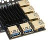 PCI E 1 to 6 Riser Card IC Heat Sink