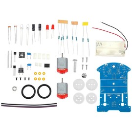 POFET D2-5 Intelligent Tracking Car Kit, Smart Car Soldering Project Kits, for Line Patrol Experimental Teaching DIY Tool