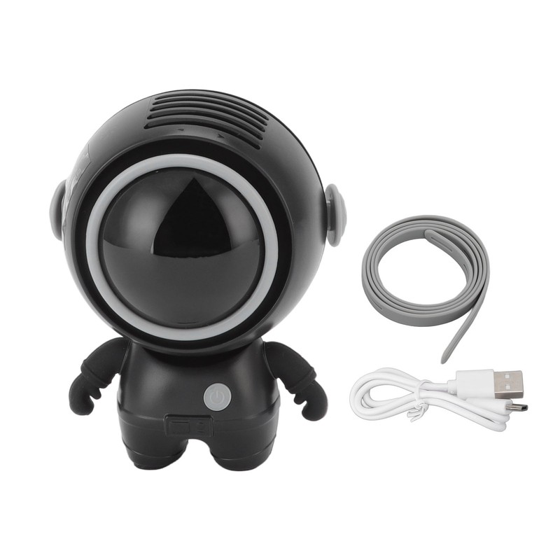 Mini Fan USB Astronaut Appearance Rechargeable Low Noise Portable Hanging