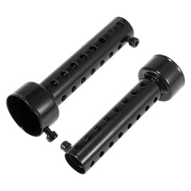 Motoforti 2pcs 42mm Universal Motorcycle Exhaust Silencer Exhaust Insert Muffler Pipe Black