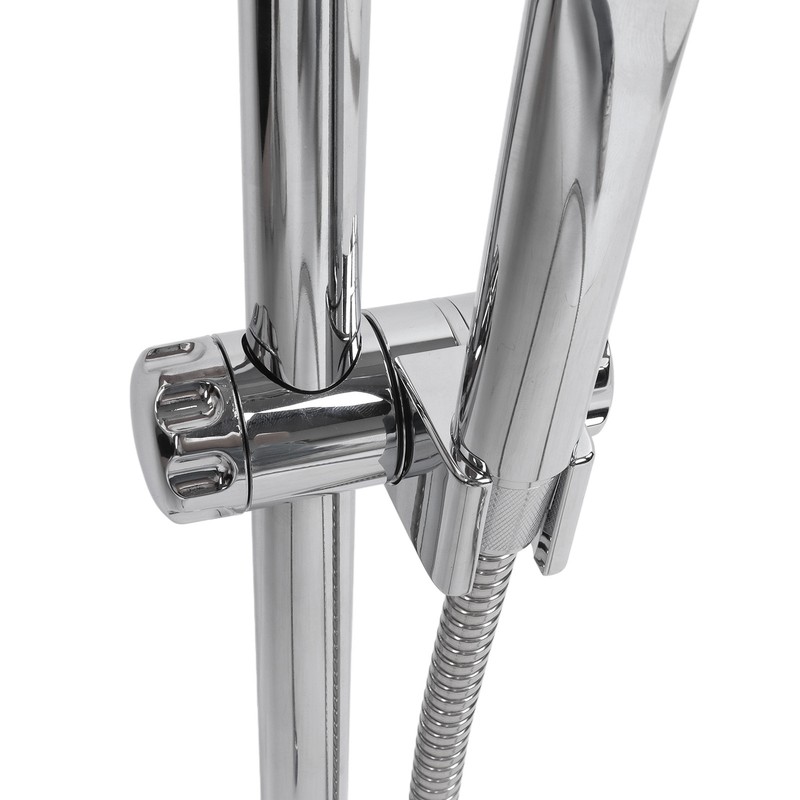 Shower Rail Set Handheld Shower Head Adjustable Slide Bar with