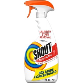 Shout Active Enzyme Laundry Stain Remover Spray, Triple-Acting Formula 22oz - Pr