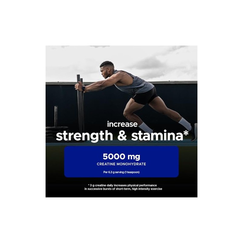 USN Micronised Creatine Powder 500g (79 Servings): Tropical Thunder Flavour,