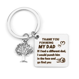 Hoosmoon Funny Dad Gifts From Daughter Son - Keyring for Father's Day, Birthday, or Any Occasion - Presents for Dads Who Have Everything