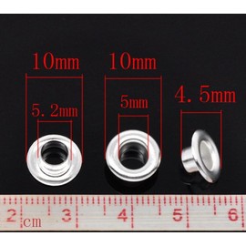 PEPPERLONELY Brand, 500 Pairs Silver Plated Cores Fit European Lampwork Glass Beads 10x4.5mm (Fit 5.5mm Hole)