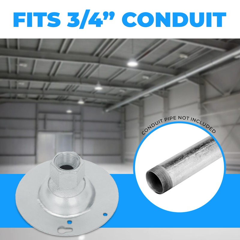 OhLectric Swivel Pendant for 3/4"Conduit - Swivel Pendant Mount for