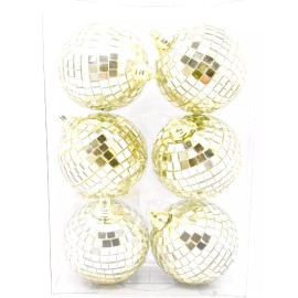 Hobby Lobby Mirror Ball Ornaments,Gold