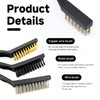 3 Pieces Mini Cleaning Brush, Rust Removal Tool, Multi-Function Cleaning